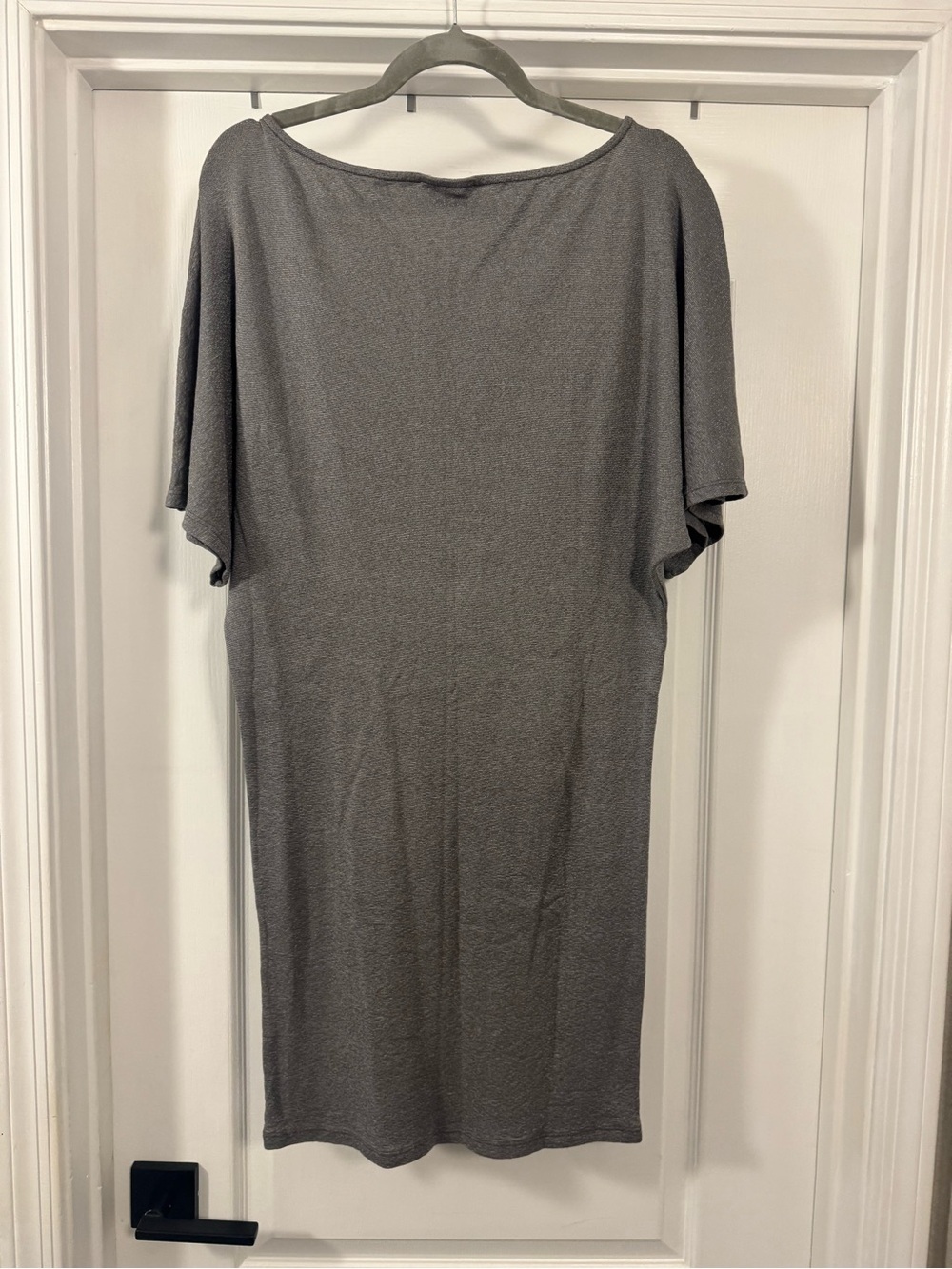 Michael Stars Charcoal Gray Short-Sleeve Shift Dress - Picture 7 of 13
